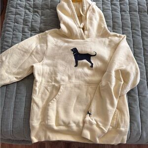 The Black Dog Light Yellow Hoodie with Black Logo